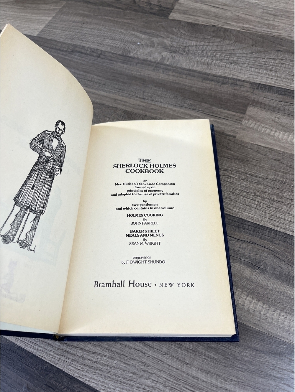 Sherlock Holmes Cookbook by Sean Wright and John Farrell (1976 Hardcover)